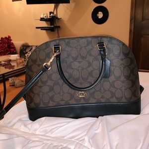 Coach Crossgrain Signature Logo Sierra Satchel